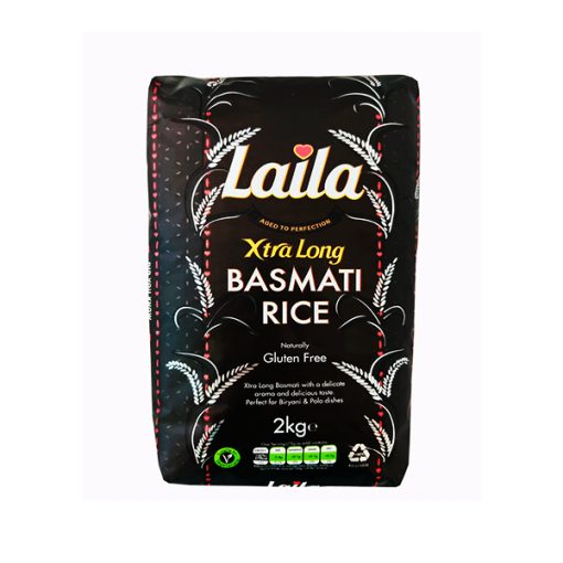 Laila Xtra Long Basmati Rice 2 kg Deshi Mart - Online Asian Food and Groceries Store