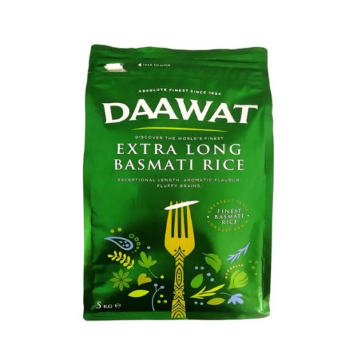 Daawat Extra Long Green Basmati Rice 5 kg Deshi Mart - Online Asian Food and Groceries Store